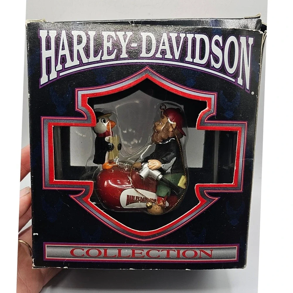 Harley-Davidson Holiday Collection Ornaments Set 5 Biker Christmas Decor Boxed